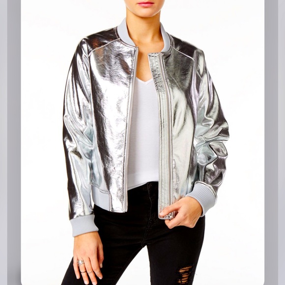 Guess Jackets & Blazers - GUESS Metalic Jacket